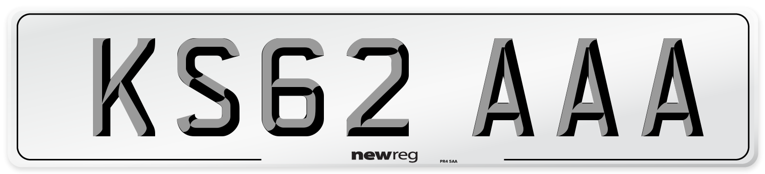 KS62 AAA Number Plate from New Reg